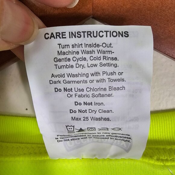 Occunomix FedEx Mens Yellow High-Visibility Safety Shirt Sz XL Reflective - Picture 7 of 10